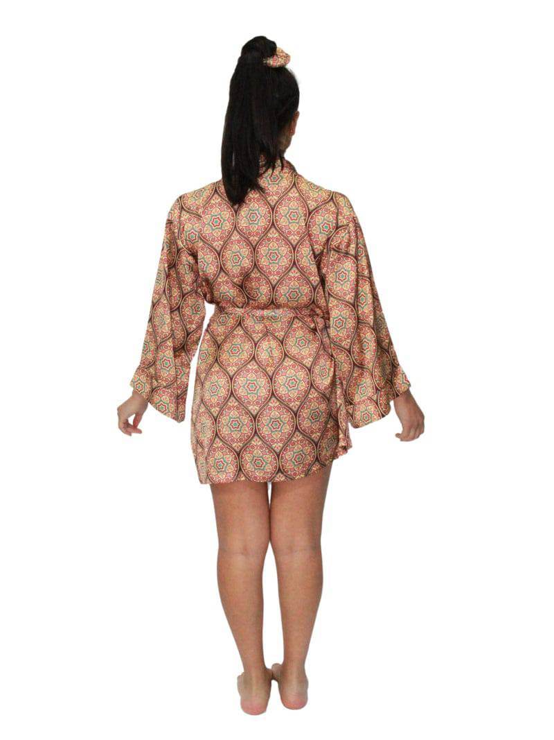 Kimono corto Donna ANDROMEDA ETNICO Filo D Angelo - evabiancheria