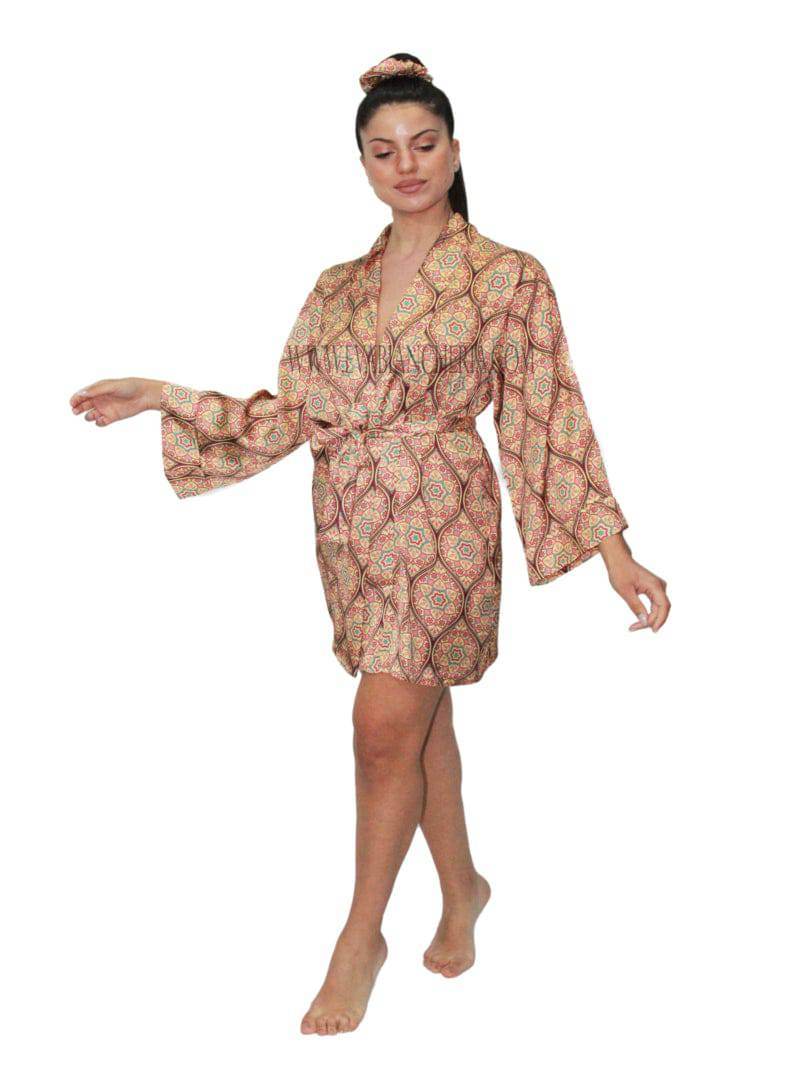 Kimono corto Donna ANDROMEDA ETNICO Filo D Angelo - evabiancheria