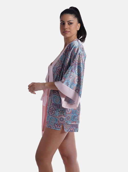 Kimono corto Donna Blue darling Endorfinella evabiancheria