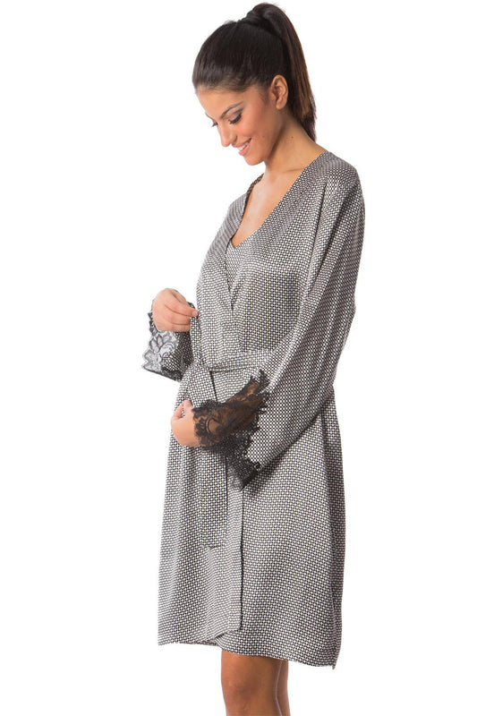 Kimono corto Donna L6K7022 Luna di Seta evabiancheria