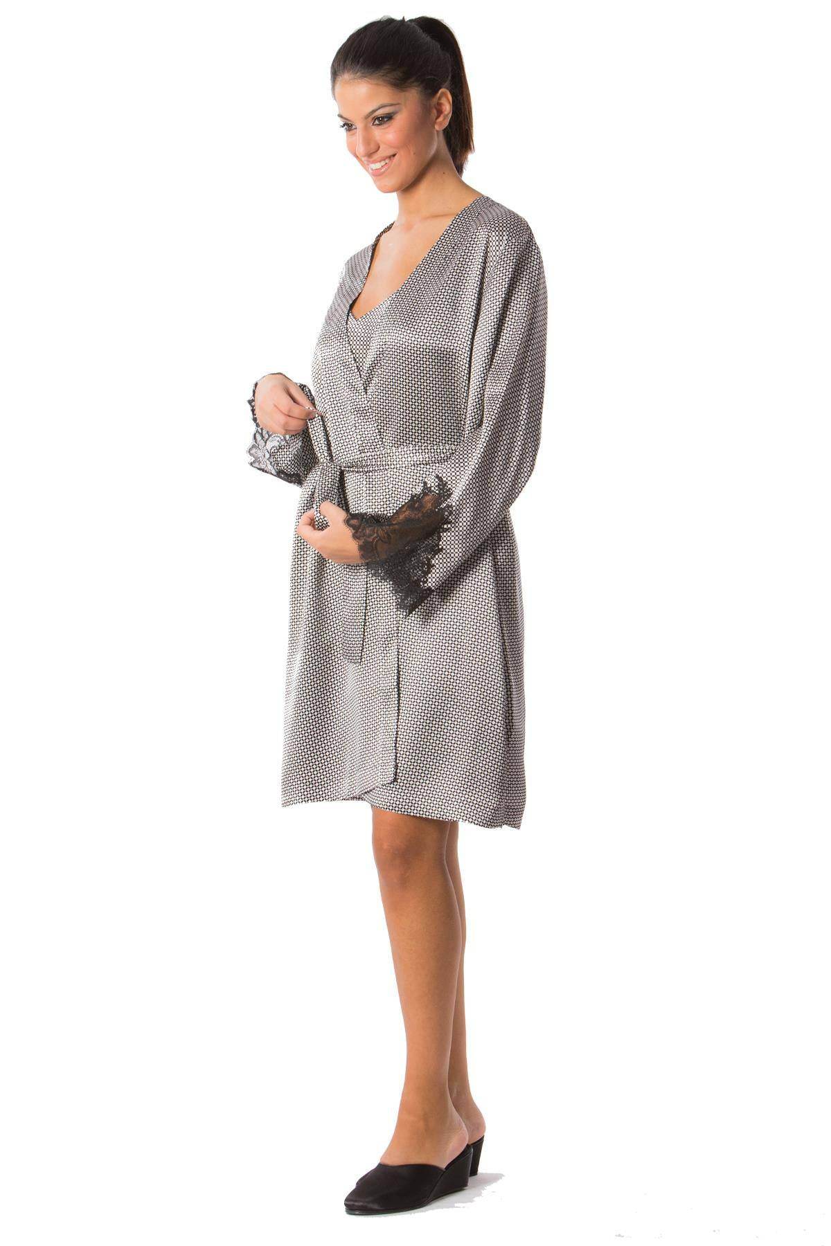 Kimono corto Donna L6K7022 Luna di Seta - evabiancheria