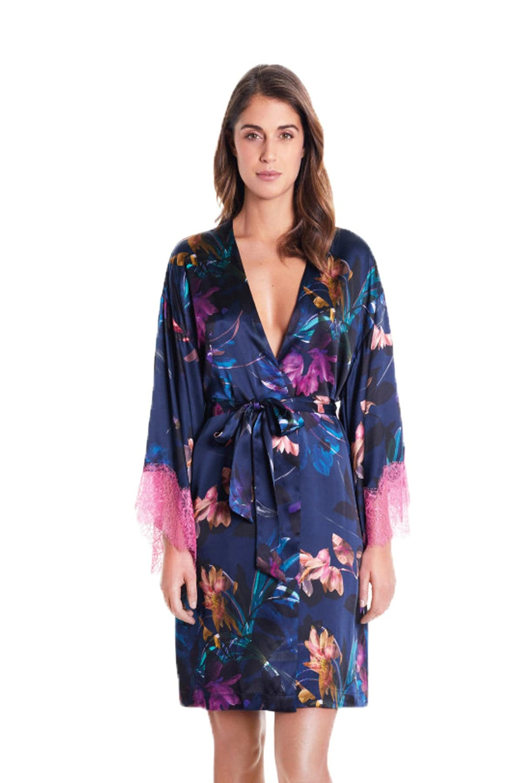 Kimono corto Donna VLST60547 Luna di Seta evabiancheria