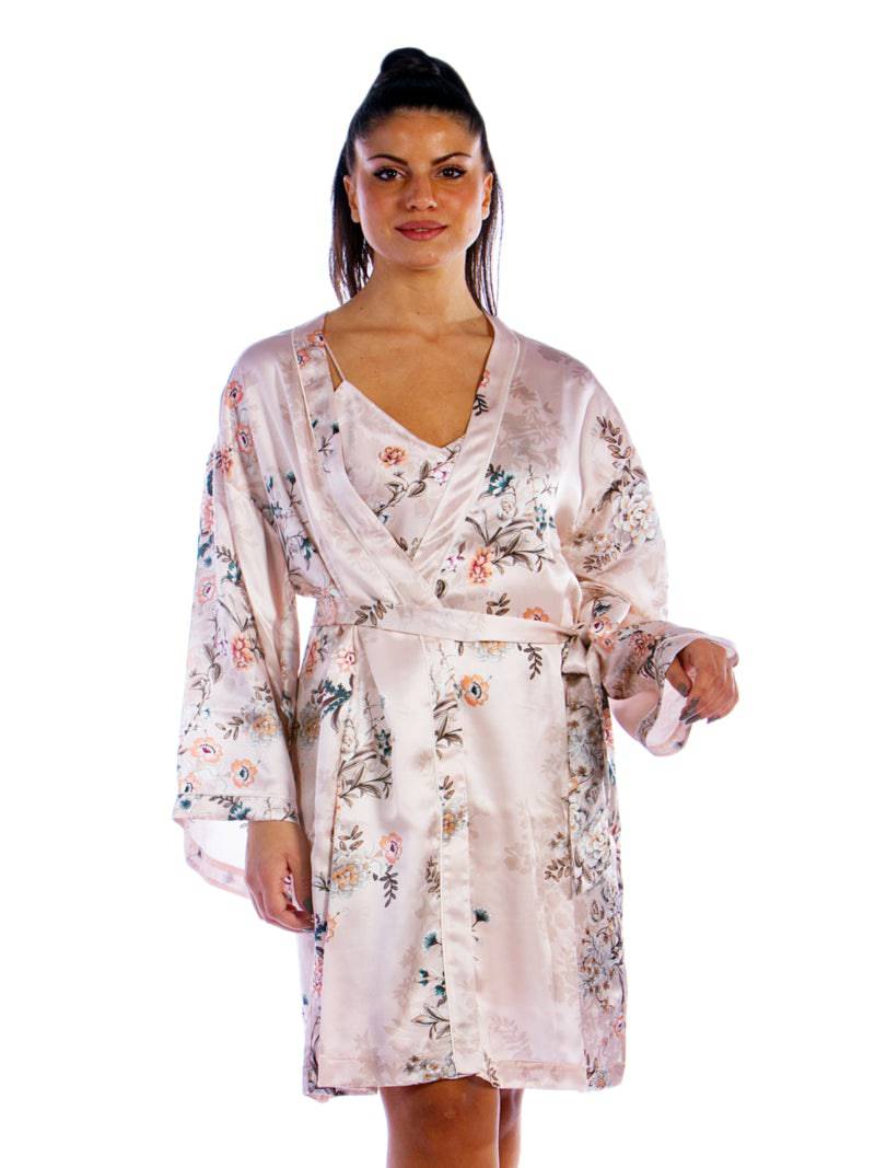 Kimono corto Donna VLST60836 Luna di Seta evabiancheria