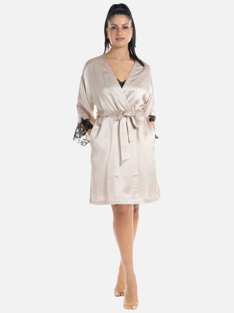 Kimono corto Donna VLST60887 Luna di Seta - evabiancheria