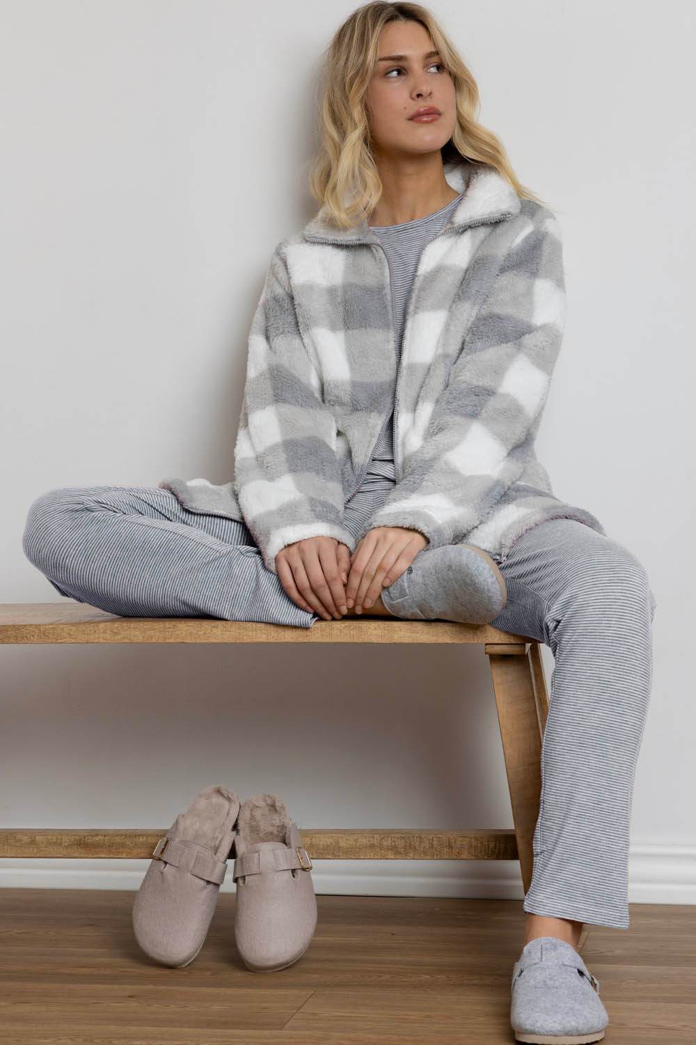 Vestaglia con zip Donna 67164 Admas - evabiancheria