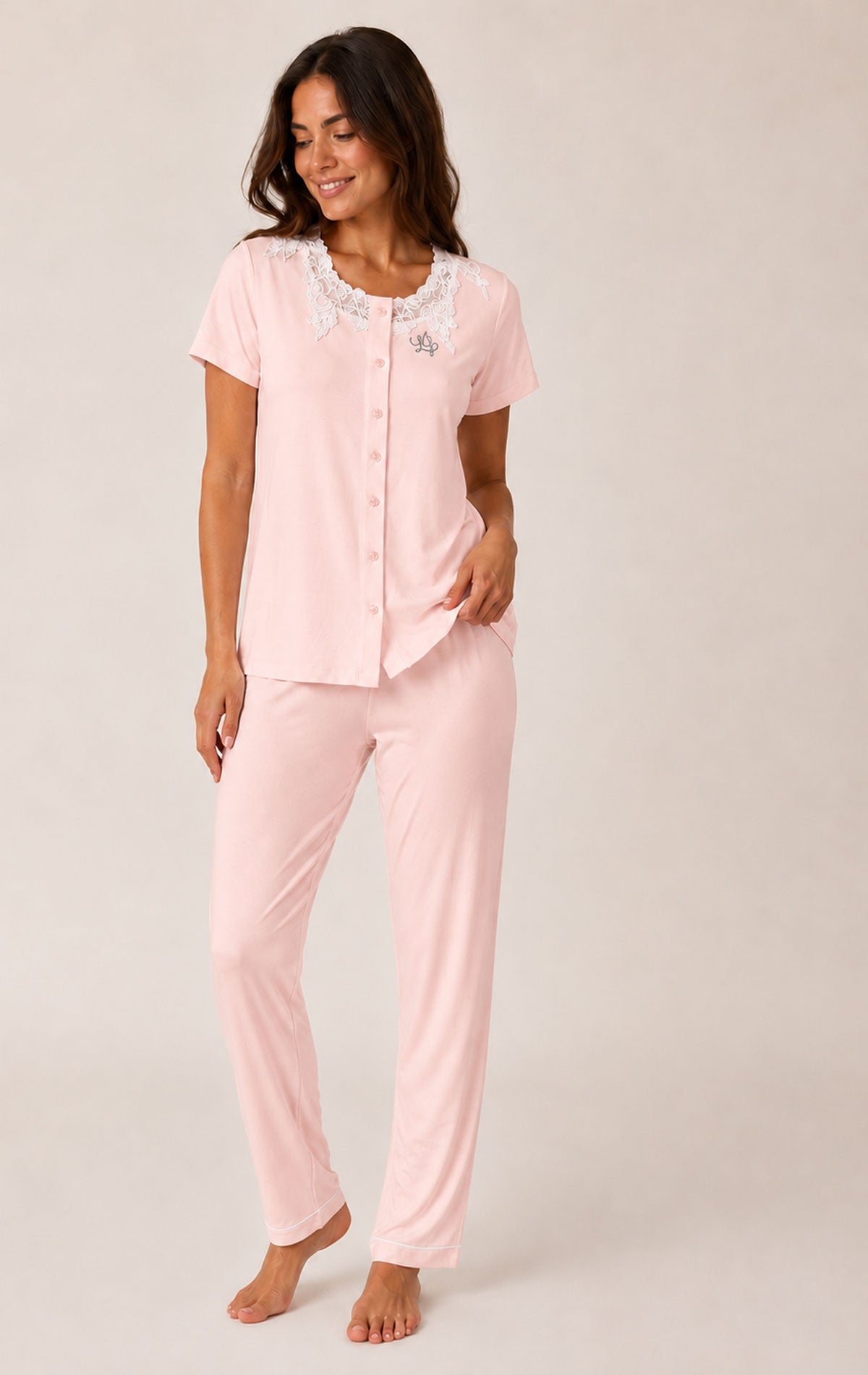 Pigiama Manica corta Panatalone lungo Donna DL0121 Pig Liu Jo Home