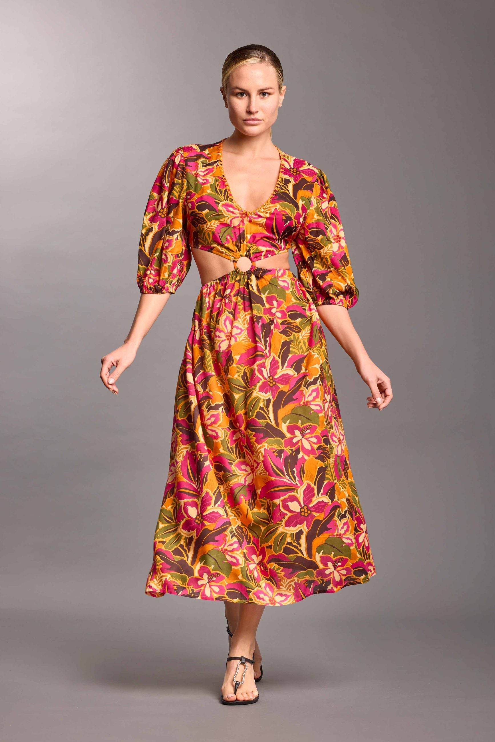 Abito Lungo Donna VI25-055 Vacanze Italiane - evabiancheria