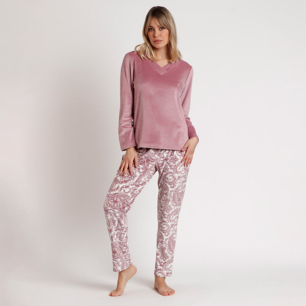 Pyjama col V femme 62654 Admas