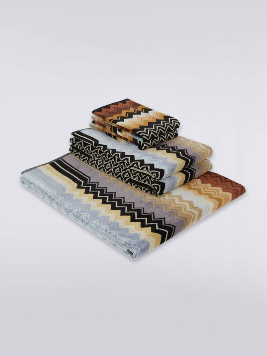 Completo bagno 5 pz Biancheria Giacomo 5PZ Missoni Home - evabiancheria