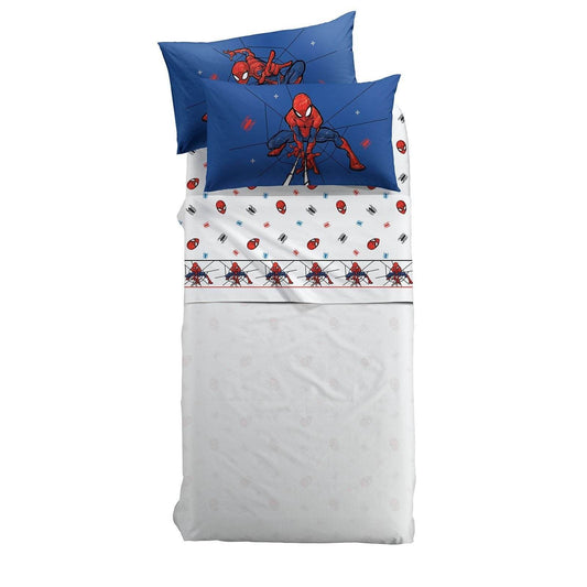 Lenzuola Stampato Biancheria Spiderman Spidey cpl Caleffi - evabiancheria