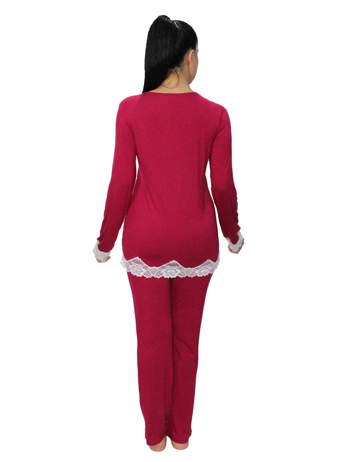 Pigiama Serafino Donna FR11 Verdissima - evabiancheria