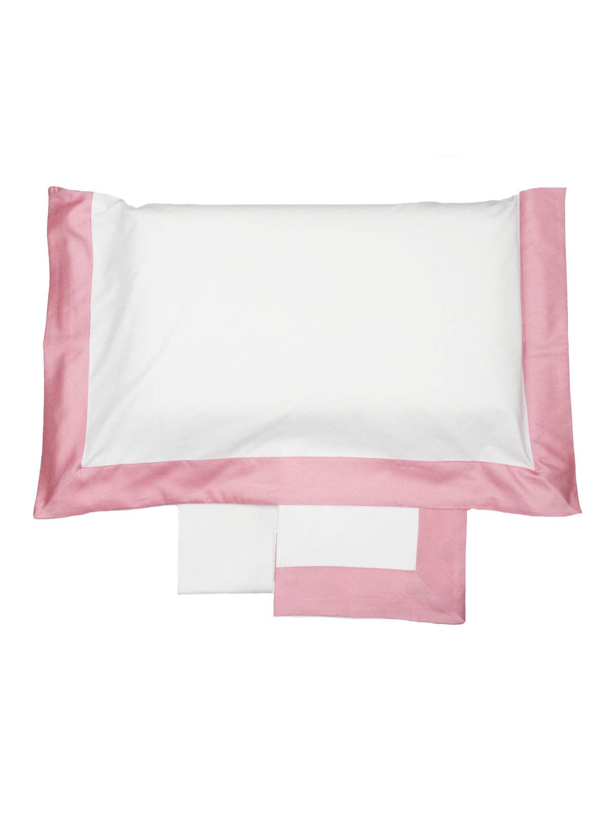 Lenzuola Bicolore Biancheria Balza Raso Cpl Eva Home - evabiancheria