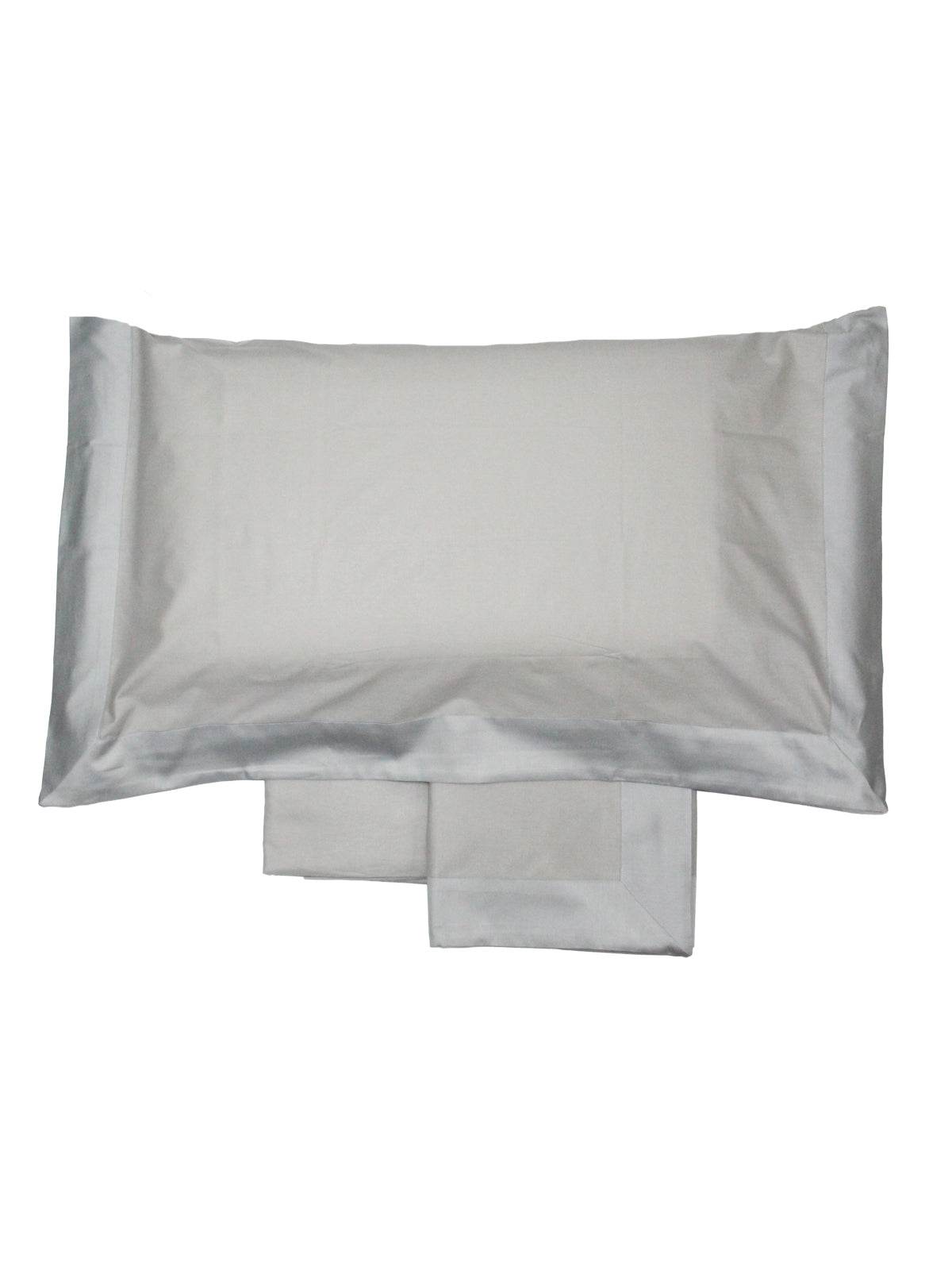 Lenzuola Bicolore Biancheria Balza Raso Cpl Eva Home - evabiancheria