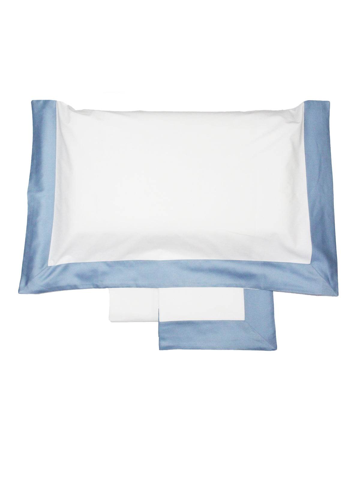 Lenzuola Bicolore Biancheria Balza Raso Cpl Eva Home - evabiancheria