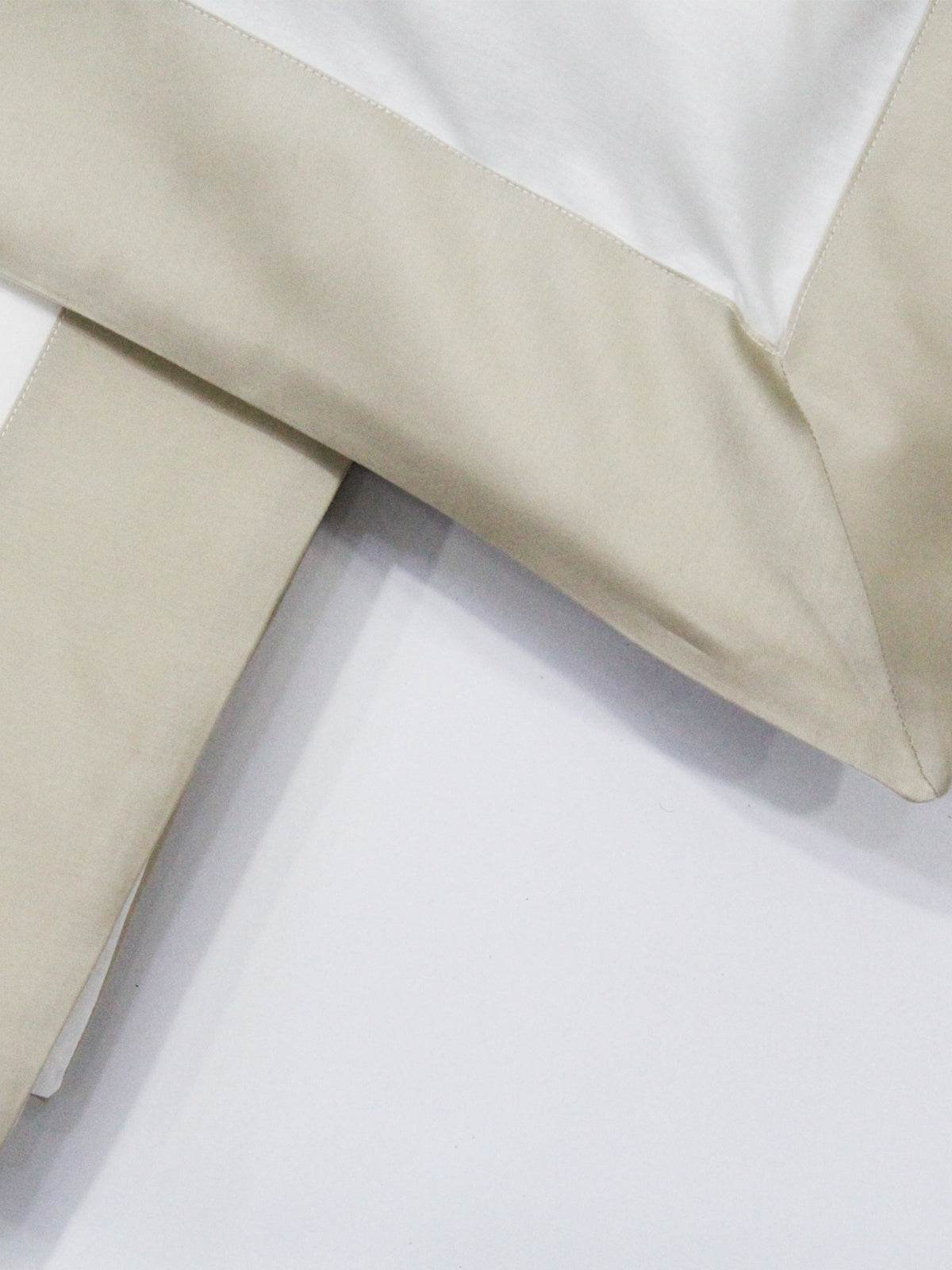 Lenzuola Bicolore Biancheria Balza Raso Cpl Eva Home - evabiancheria