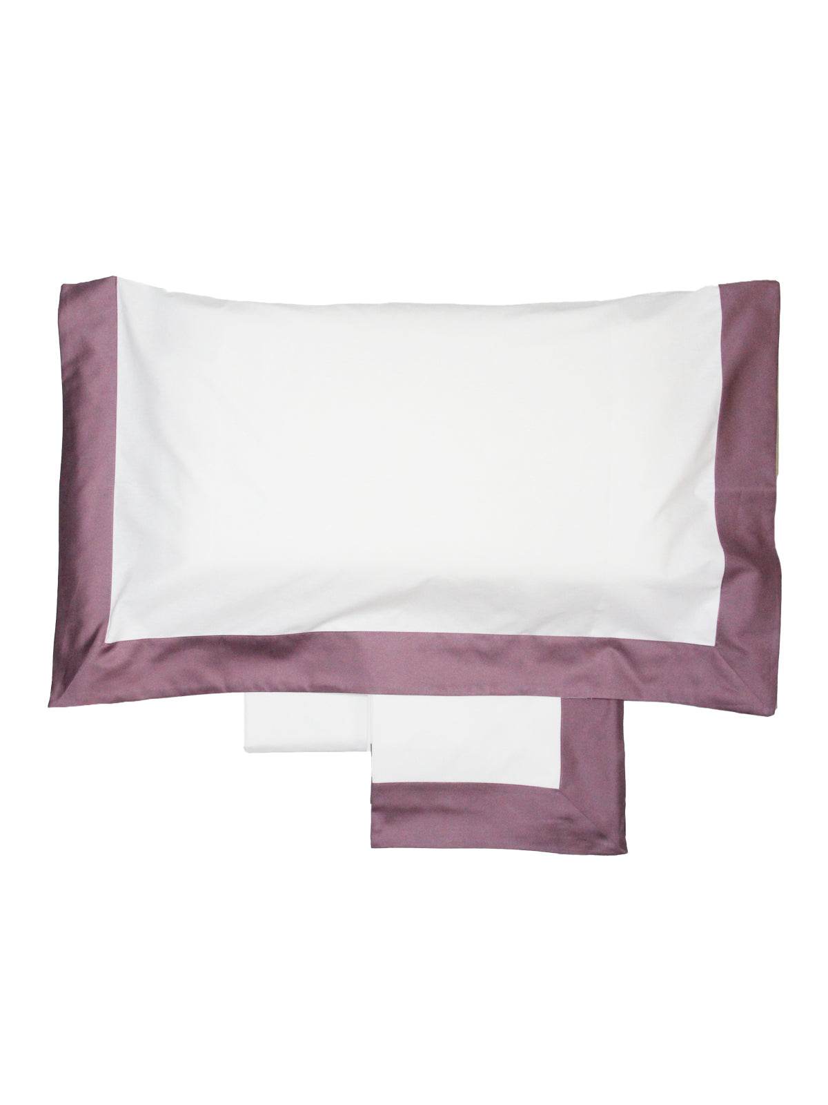 Lenzuola Bicolore Biancheria Balza Raso Cpl Eva Home - evabiancheria