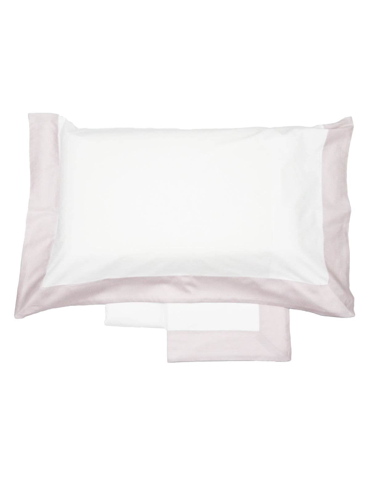 Lenzuola Bicolore Biancheria Balza Raso Cpl Eva Home - evabiancheria