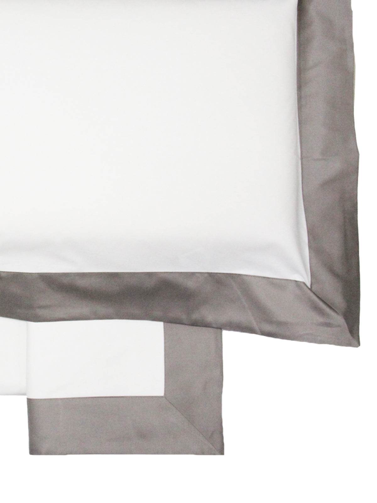 Lenzuola Bicolore Biancheria Balza Raso Cpl Eva Home - evabiancheria