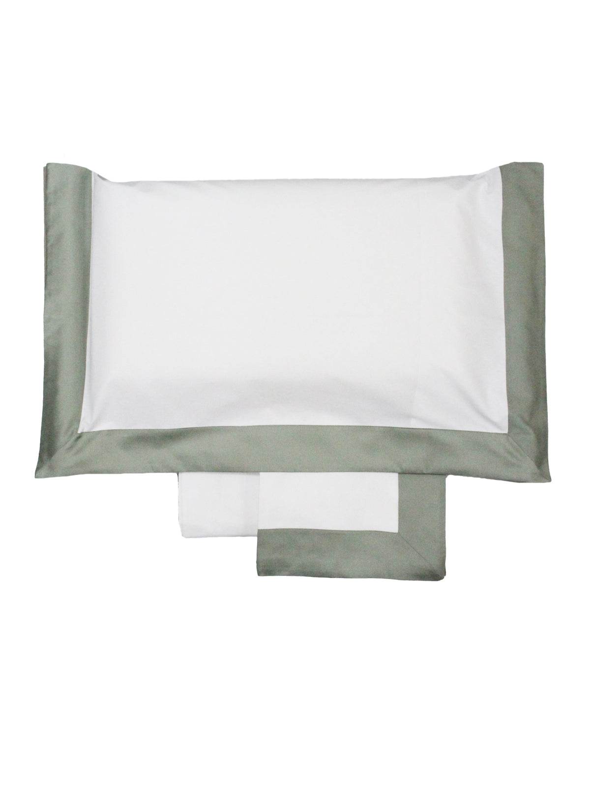 Lenzuola Bicolore Biancheria Balza Raso Cpl Eva Home - evabiancheria