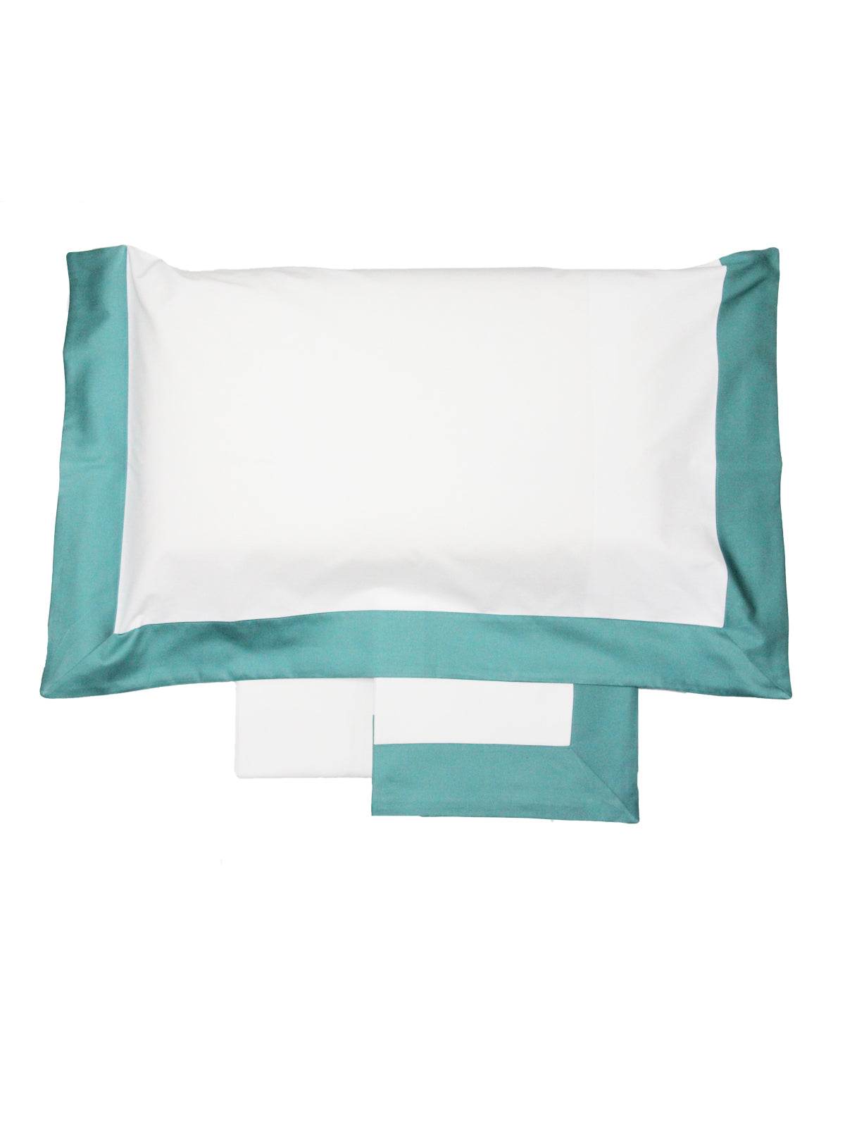 Lenzuola Bicolore Biancheria Balza Raso Cpl Eva Home - evabiancheria