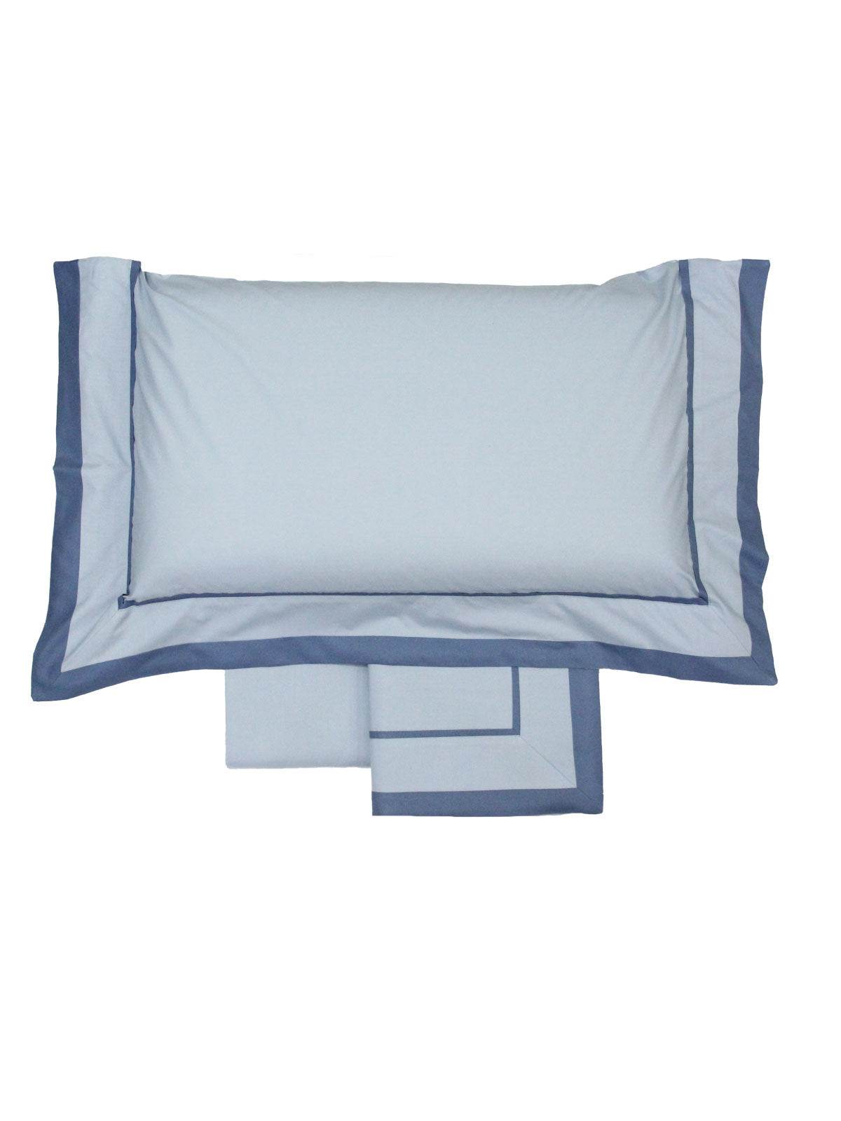 Lenzuola Bicolore Biancheria Loredana Cpl Eva Home - evabiancheria