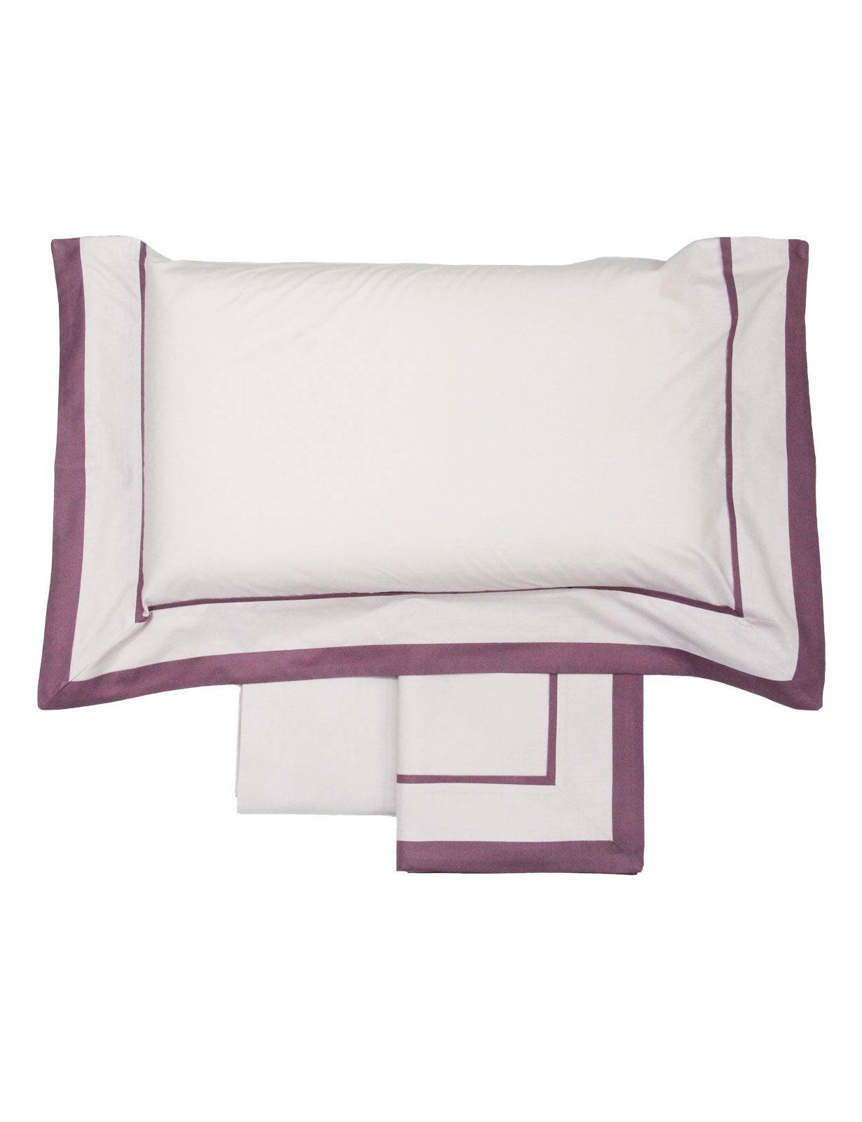 Lenzuola Bicolore Biancheria Loredana Cpl Eva Home - evabiancheria