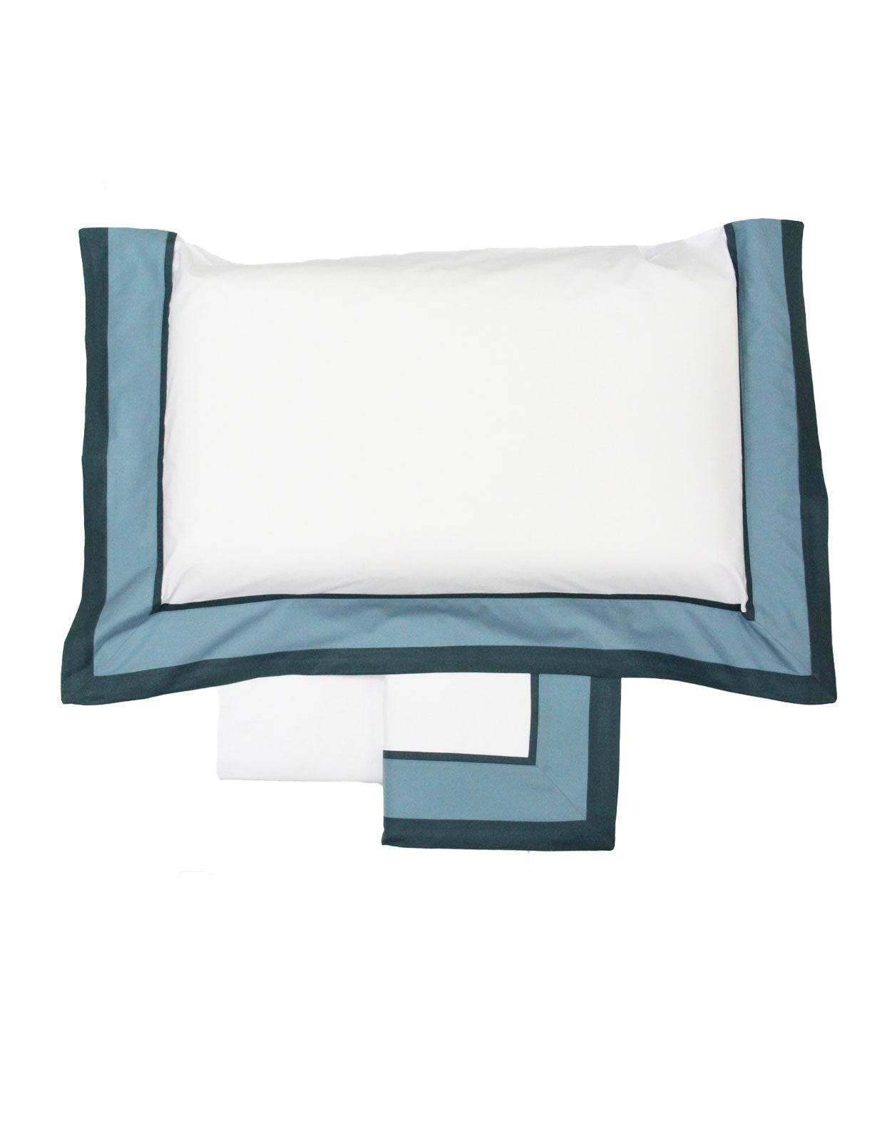 Lenzuola Bicolore Biancheria Loredana Cpl Eva Home - evabiancheria