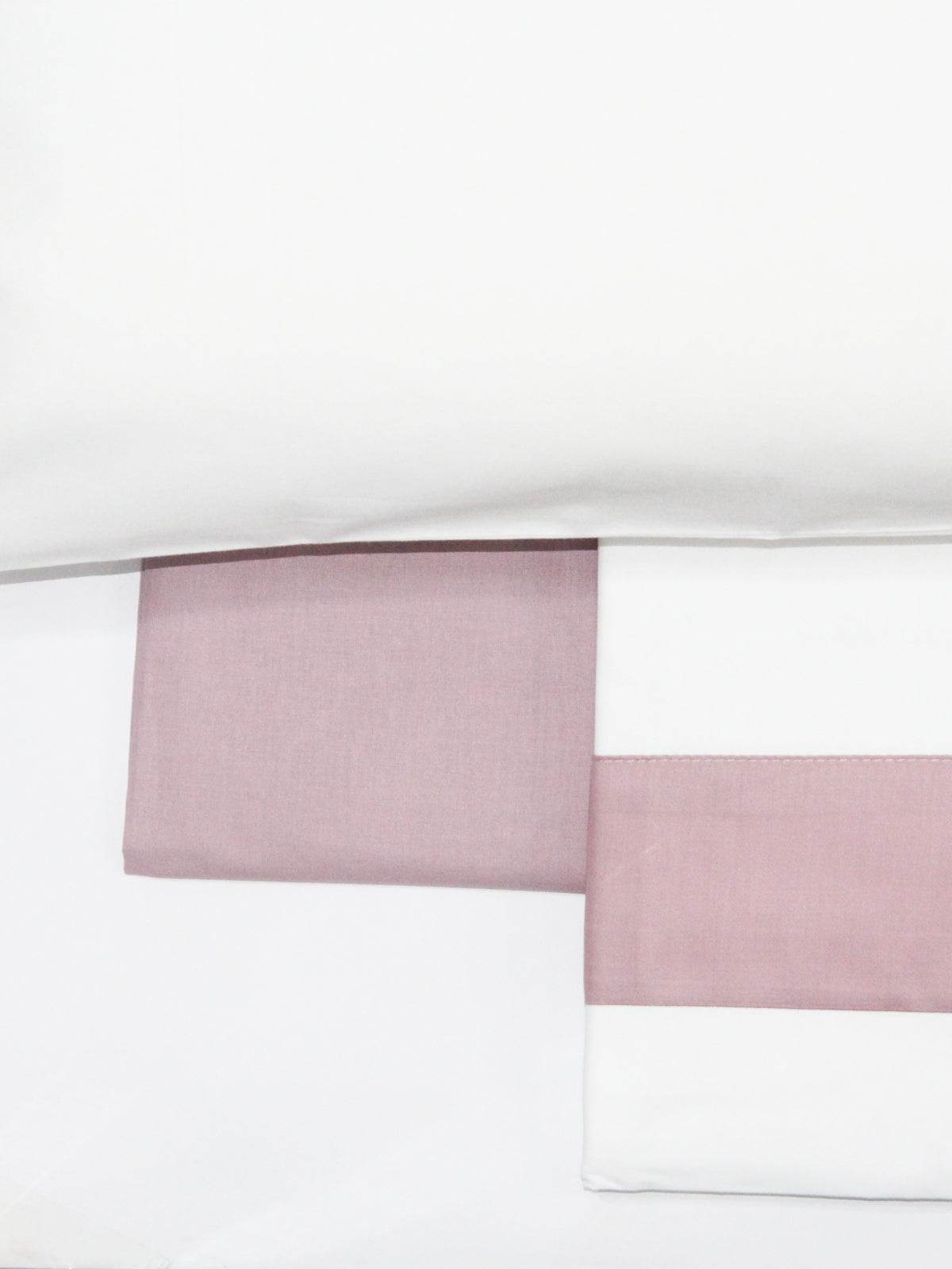 Lenzuola Bicolore Biancheria Time cpl Rebecca Home - evabiancheria