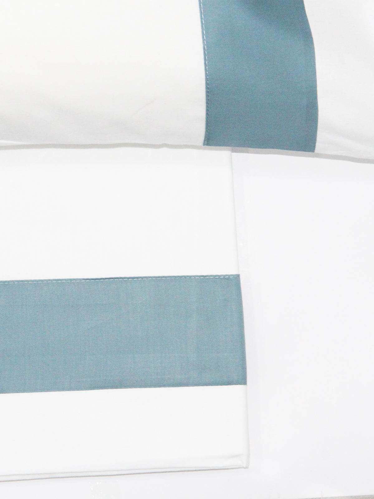 Lenzuola Bicolore Biancheria Time cpl Rebecca Home - evabiancheria