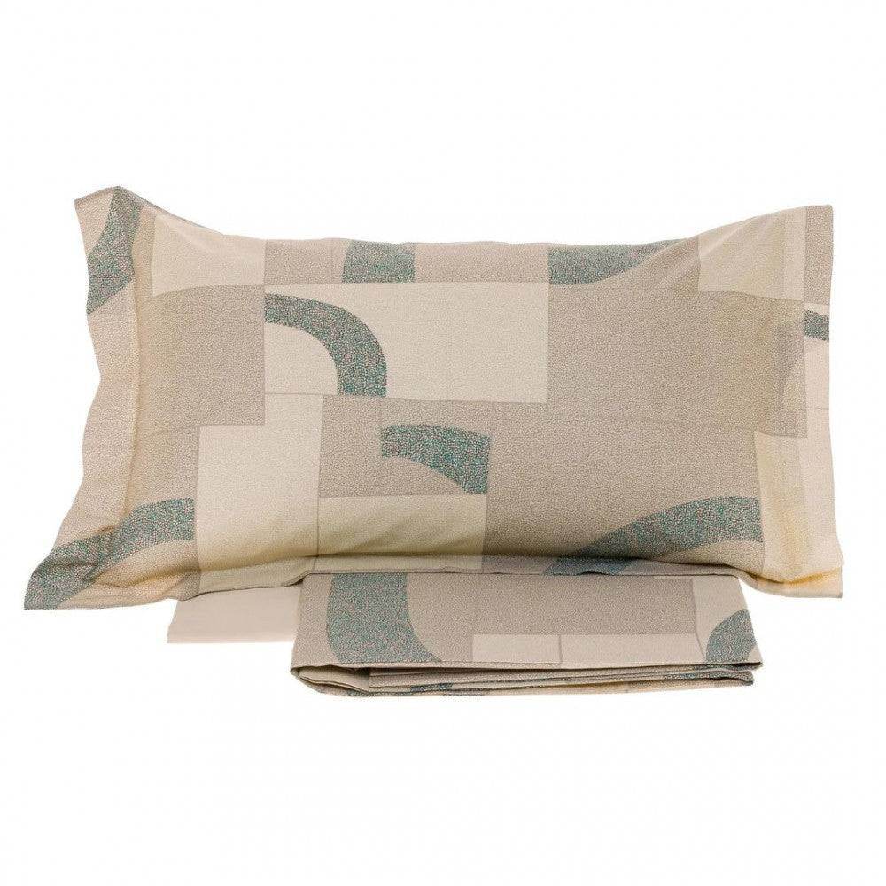 Lenzuola Stampato Biancheria Domino cpl Borbonese - evabiancheria