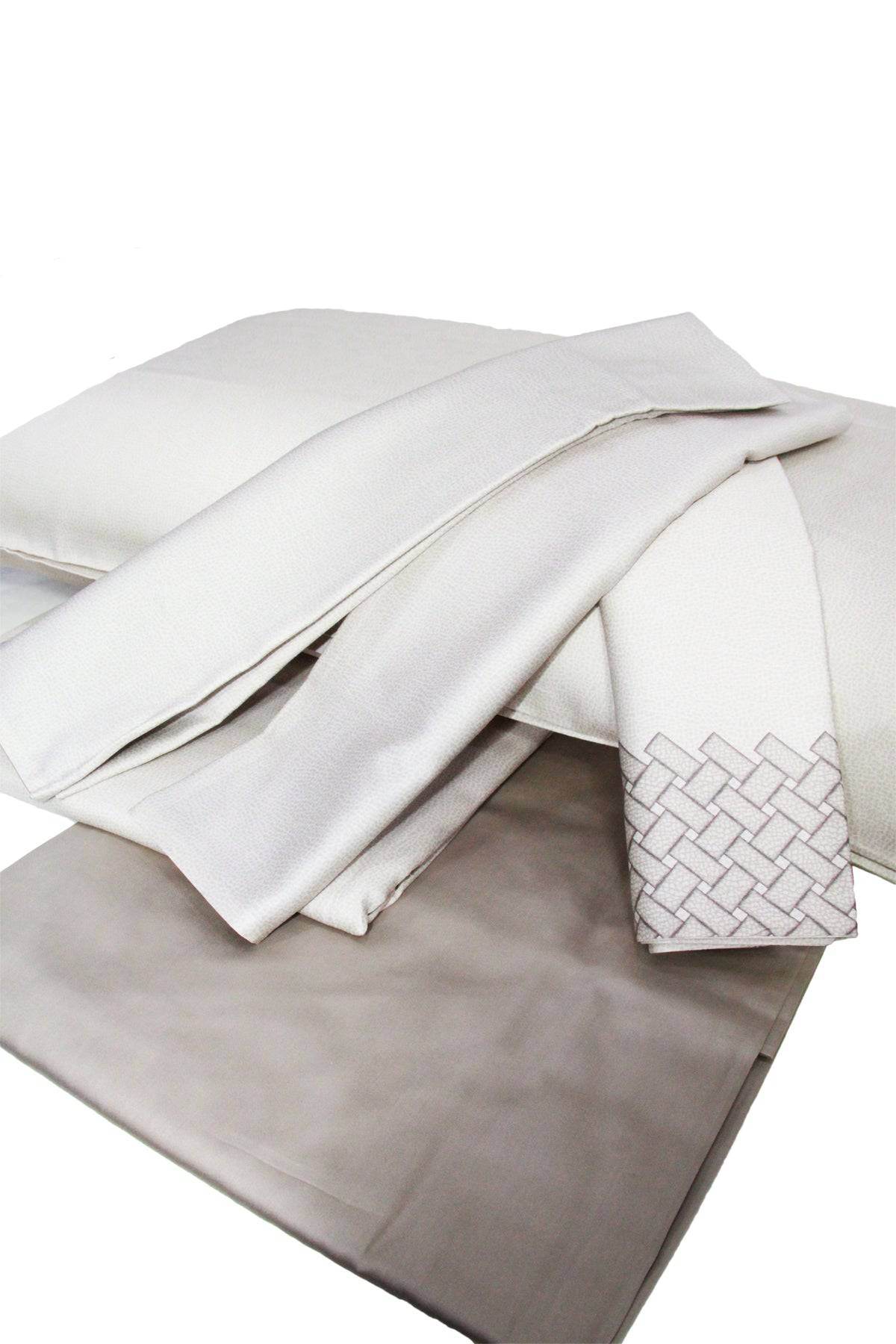 Lenzuola Stampato Letto INTRECCIO CPL Borbonese - evabiancheria