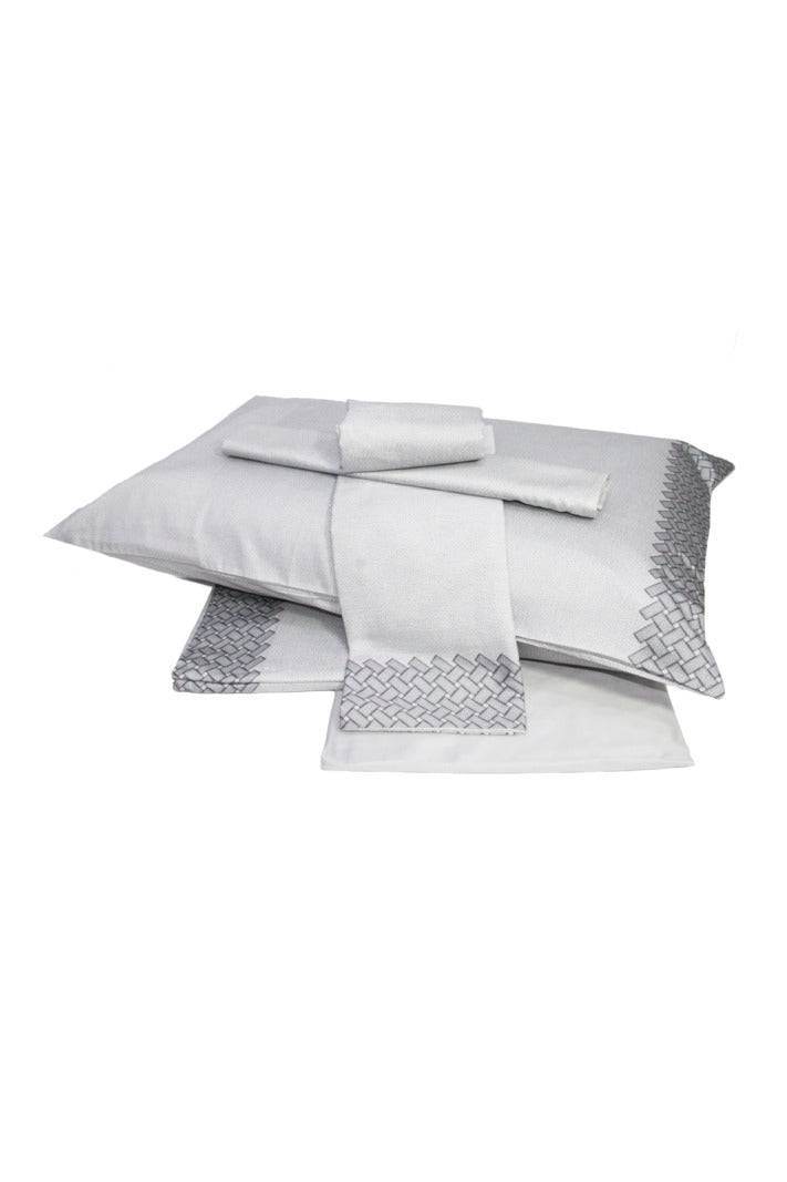 Lenzuola Stampato Letto INTRECCIO CPL Borbonese - evabiancheria