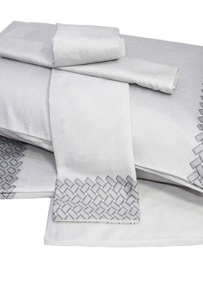 Lenzuola Stampato Letto INTRECCIO CPL Borbonese - evabiancheria
