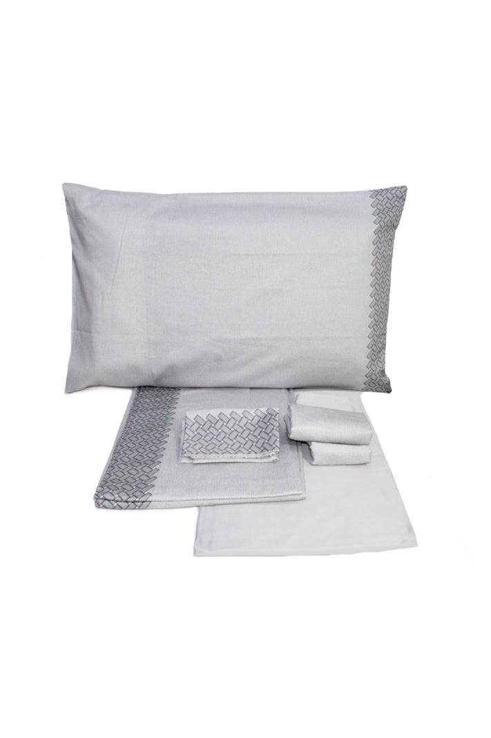 Lenzuola Stampato Letto INTRECCIO CPL Borbonese - evabiancheria