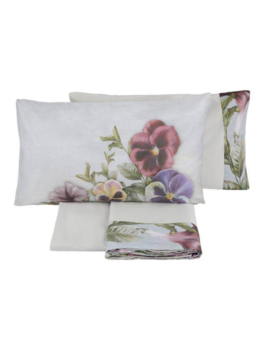 Lenzuola Stampato Letto VIOLETTA CPL Tessitura Randi - evabiancheria