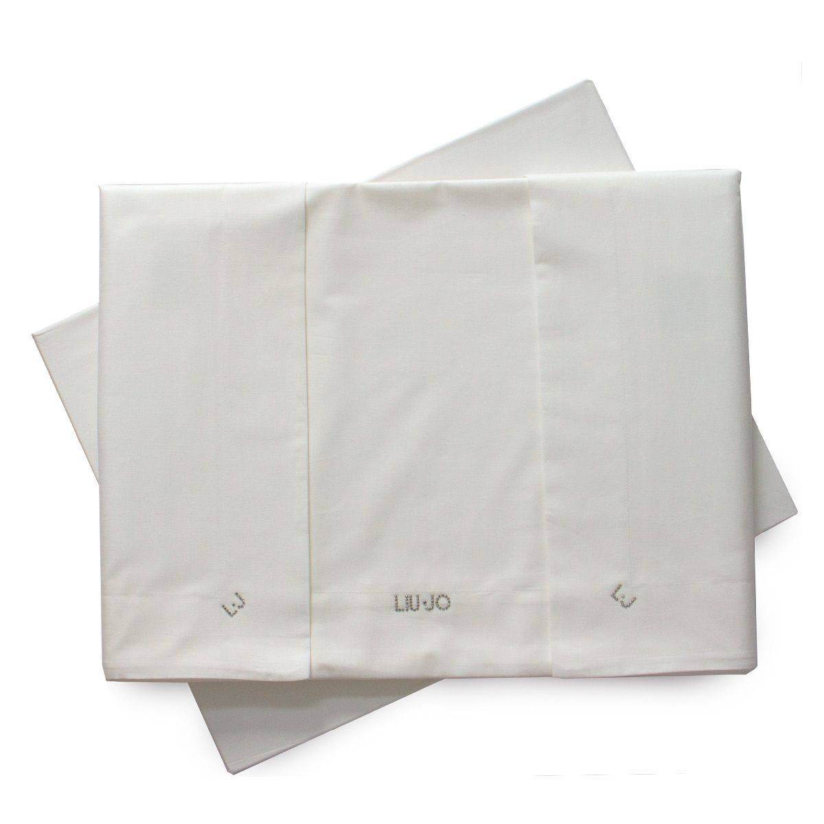 Lenzuola Tinta Unita Biancheria Antonia cpl Liu Jo Home - evabiancheria