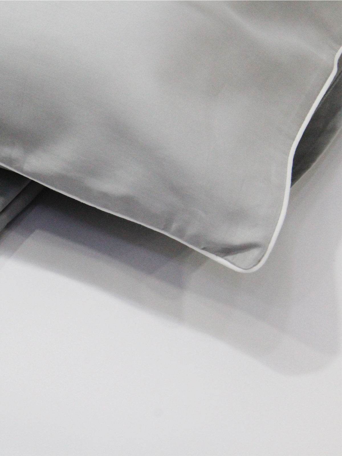 Lenzuola Tinta Unita Biancheria Cindy Satin cpl Rebecca Home - evabiancheria