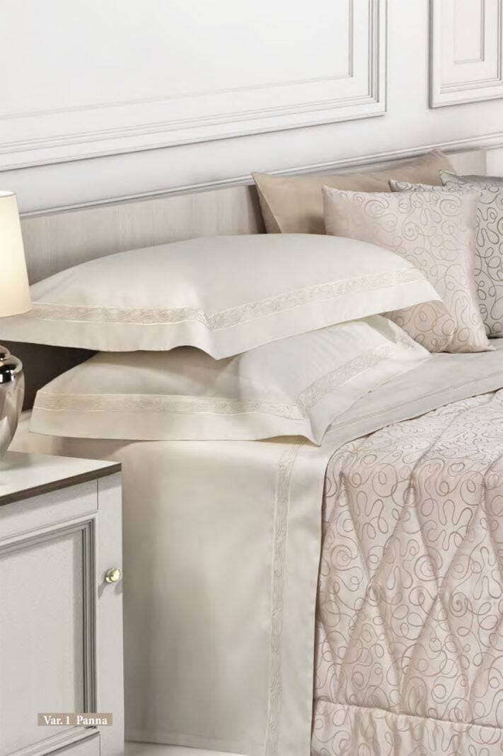 Lenzuola Tinta Unita Letto GISELLA CPL Bic deco - evabiancheria