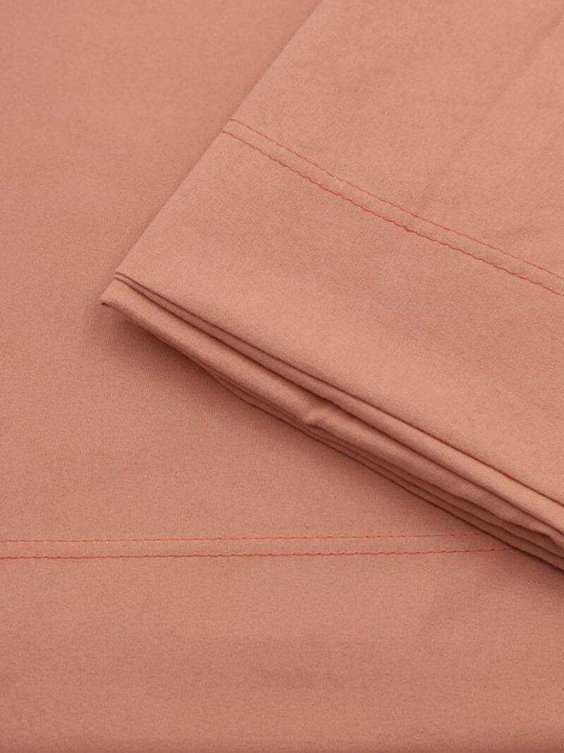 Lenzuola Tinta Unita Letto NO STIRO CPL 1/2 Mae - evabiancheria