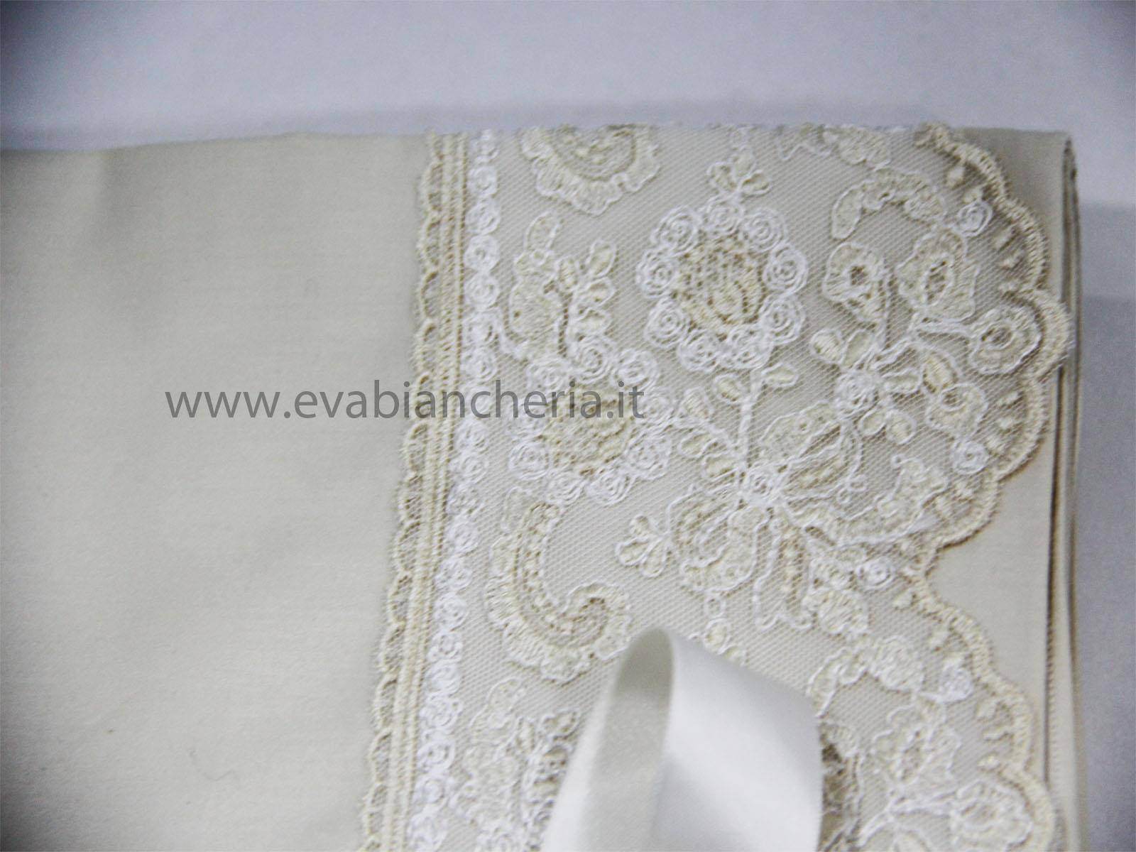 Lenzuola con pizzo Letto NUVOLA LENZ Innocenti - evabiancheria