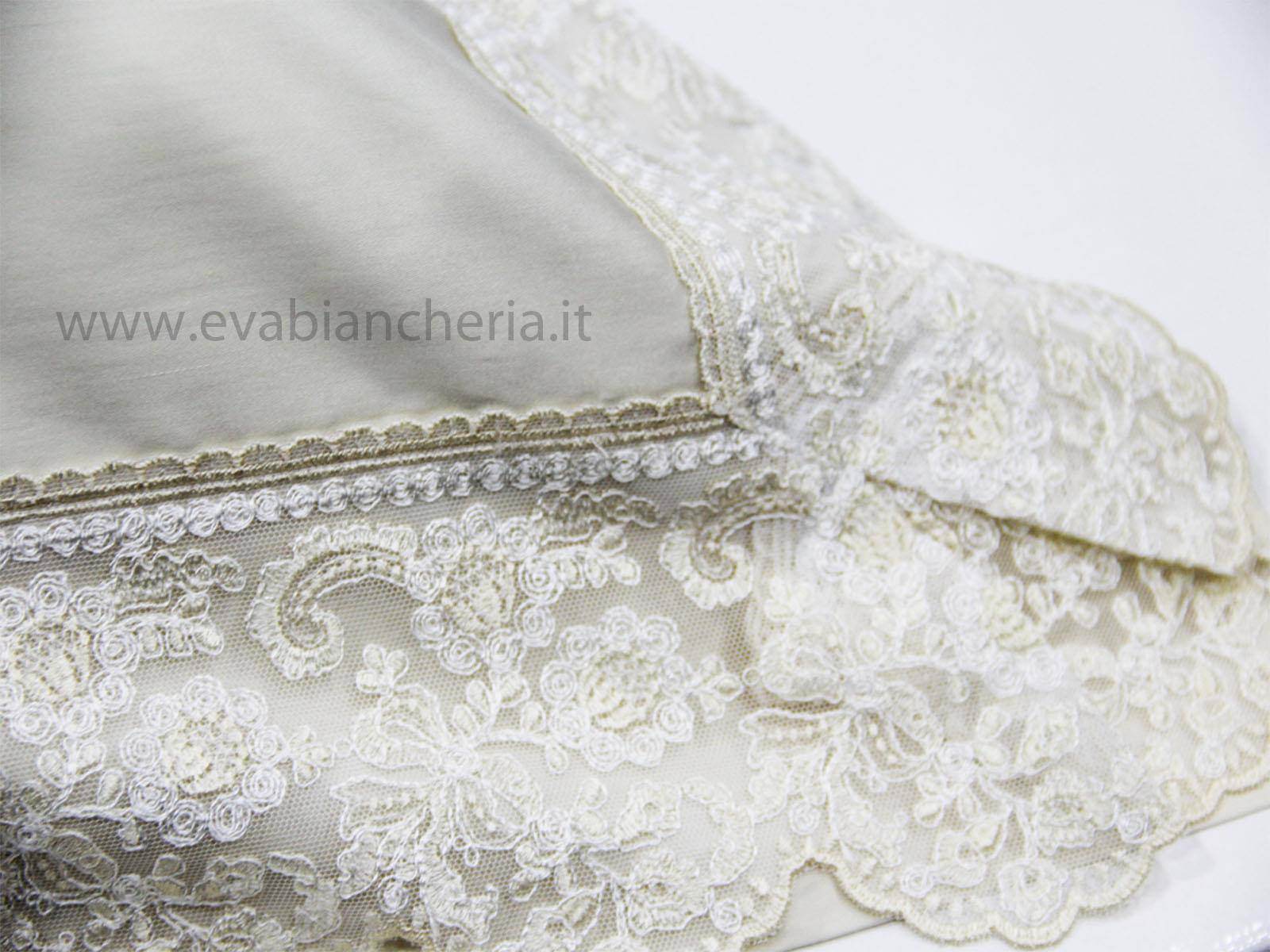 Lenzuola con pizzo Letto NUVOLA LENZ Innocenti - evabiancheria