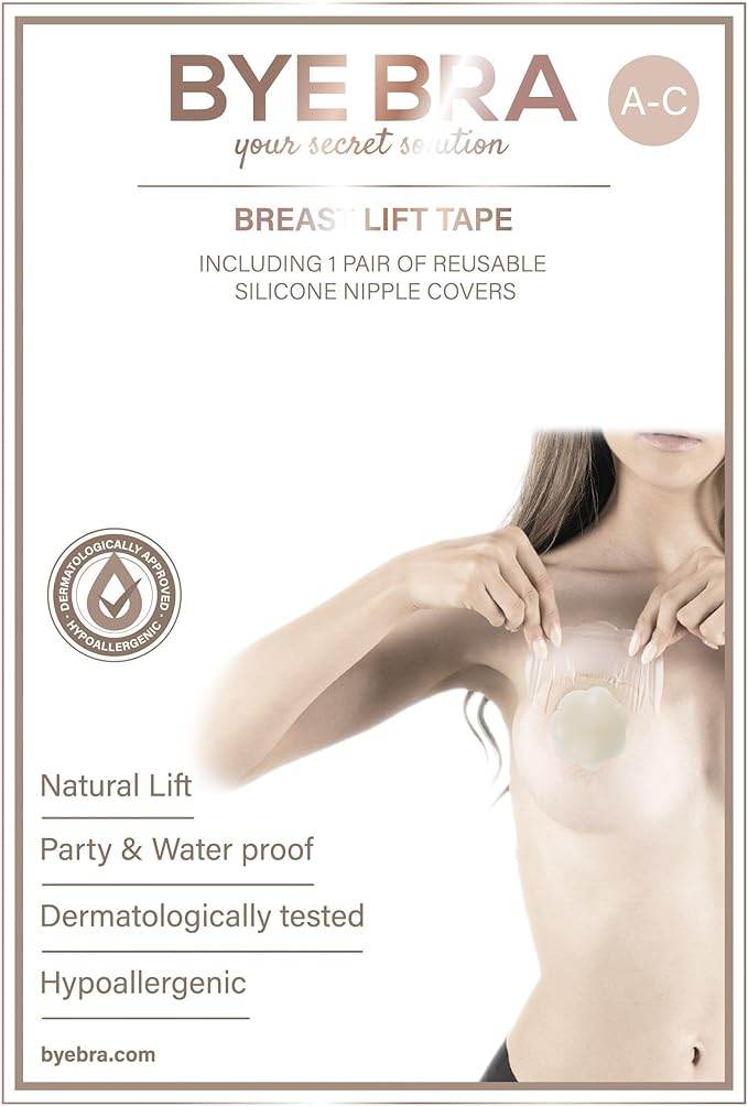 Copricapezzoli Adesivo Donna Breast Lift Tape 9376N Bye Bra - evabiancheria