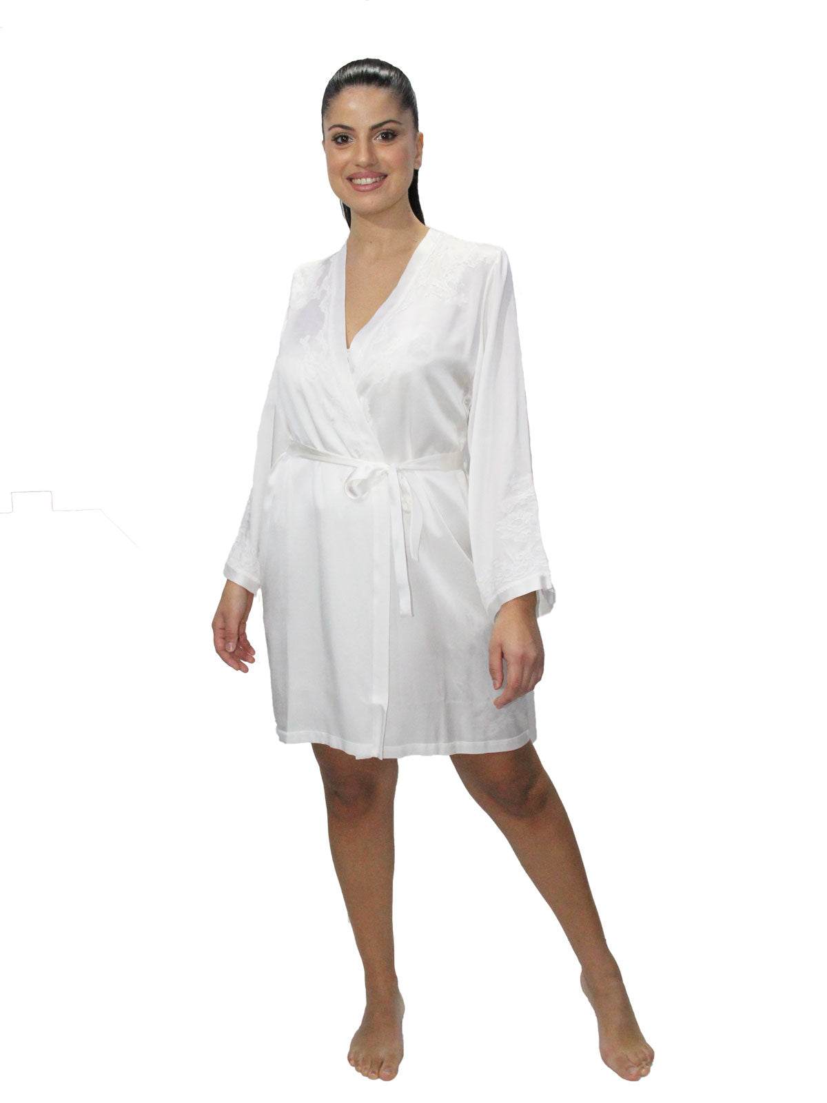 Kimono corto Donna 3VAN2001 Marjolaine - evabiancheria