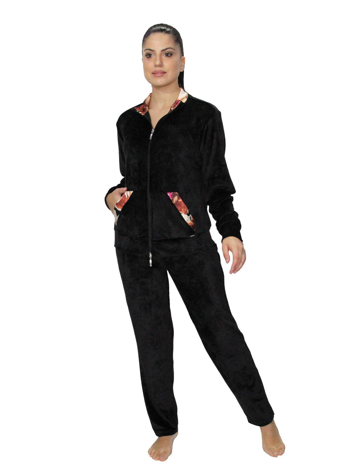 Tuta con zip Donna D2795 Amadine - evabiancheria