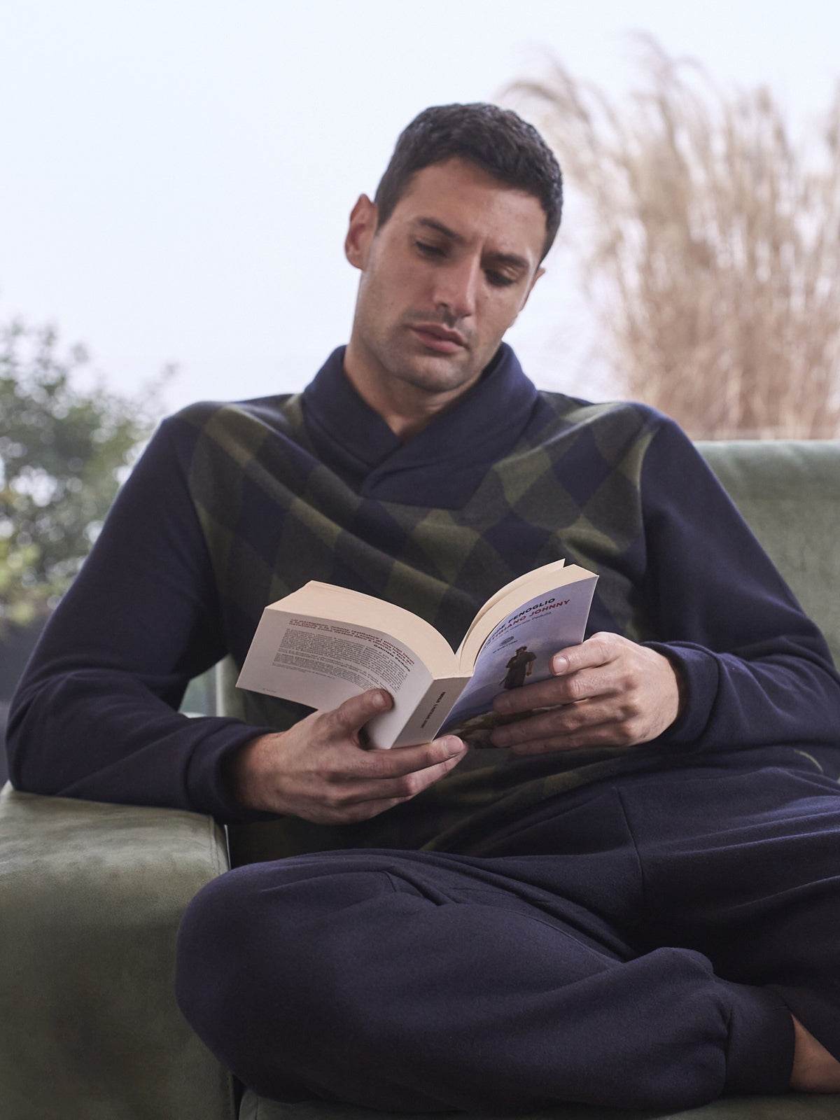 Pigiama collo a scialle Uomo Ghemme Jal252 Julipet - evabiancheria