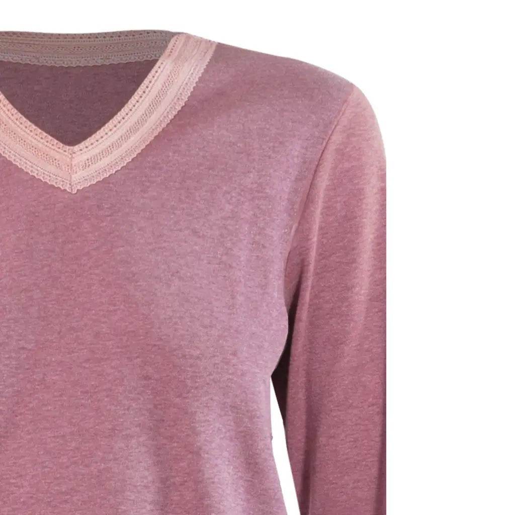 Pigiama scollo V Donna IB12 Verdissima - evabiancheria