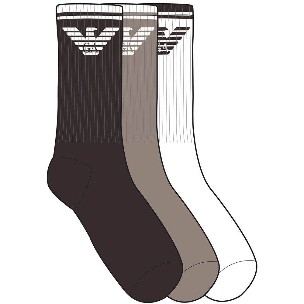 calze corte 3-pack Uomo AF18261 EM000554 Emporio Armani - evabiancheria