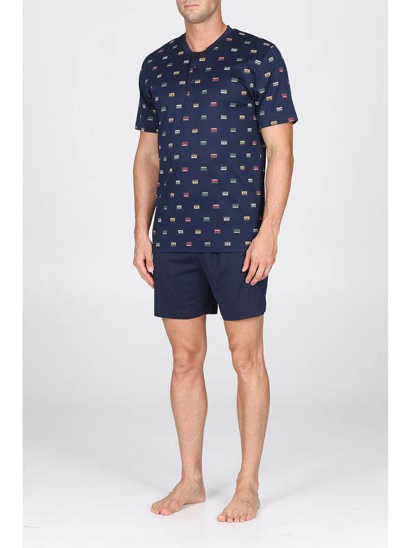 Pigiama corto Uomo Saluzzo Jac205 Julipet - evabiancheria