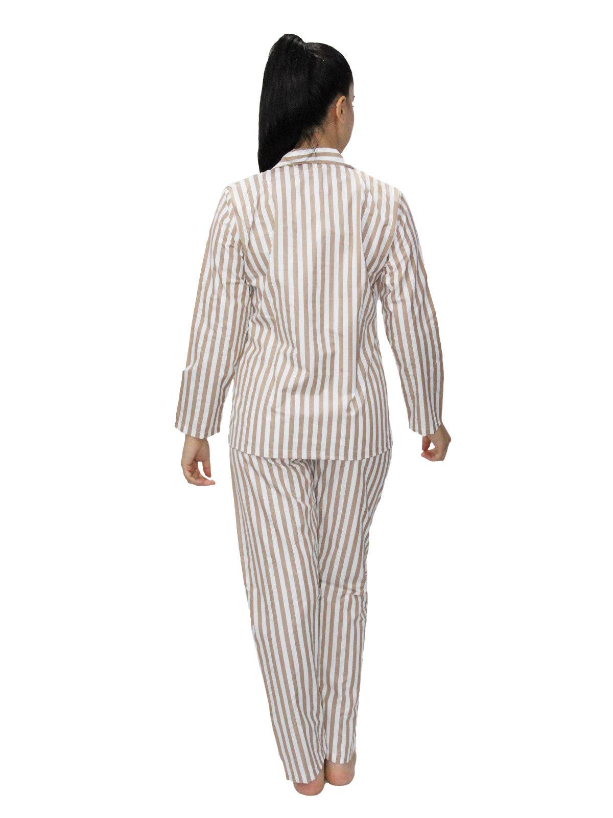 Pigiama Aperto Donna Miele Riga Crispo - evabiancheria