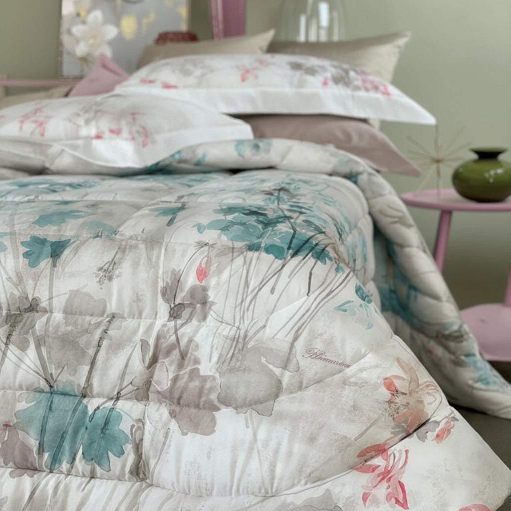 Trapunta Stampato Biancheria Ciclamino Trap Blumarine Home